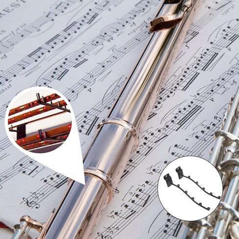 TOYANDONA 2pcs Flute Groove Hanging Rack Flute Display Hanger Holder Instrument Hook Wall Mount for Musical Instrument Display and Organization in Saudi Arabia