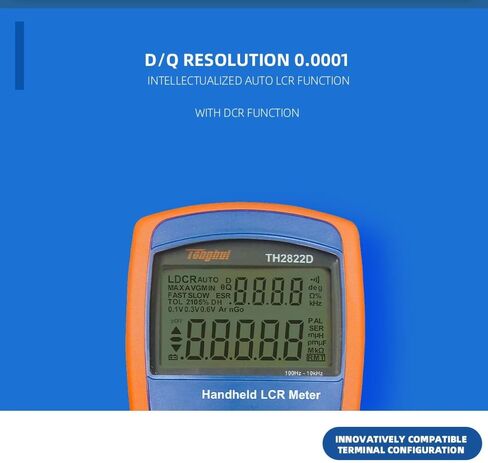 i-POOK - جهاز قياس LCR TH2822A TH2822C TH2822D TH2822E جهاز قياس LCR كهربائي رقمي محمول باليد جهاز اختبار مقاومة السعة والجسر بدقة 0.25% (TH2822D) in Kuwait