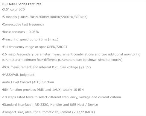 i-POOK LCR Meter LCR6002/6020/6100/6200/6300 مقياس الجسر الرقمي عالي الدقة 0.05% واجهة دقيقة RS-232C 3.5 بوصة لون LCD جهاز اختبار مقاومة الحث مُصنع in Kuwait