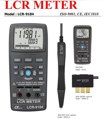 جهاز قياس الجسر الرقمي i-POOK LCR-9814 LCR عالي الدقة RS232/USB 19.999/1.999 شاشة LCD مزدوجة تعداد اختبار مقاومة السعة والحث شاشة رقمية مُصنعة in Kuwait