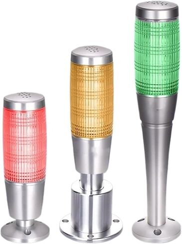 3 Color in 1 Layer Machine Warning Lamp Workshop Safety Buzzer 24V Alarm Caution Sound Light Aluminum Signal lamp forMachine(5i-i5) in Saudi Arabia