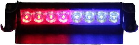 12V 8LED Red and Blue Car Strobe Warning Light Firemen Police led Flashing Shovel Emergency Signal Lights Safety Fog Light in Saudi Arabia