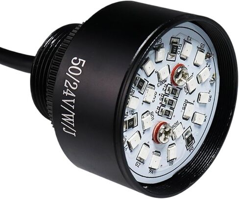 Metal Warning Lamp Tri-Color Waterproof Signal Light 12V24V220V with Sound IP68 Opening Diameter 50mm Machine Tool Modification(Always on-Buzzer 24V) in Saudi Arabia