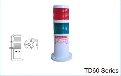 60 Barrel Tower 24V Often Bright 3 Color with Buzzer LED Indicator Light C.NC Machine Tool Working Warning lamp in Saudi Arabia