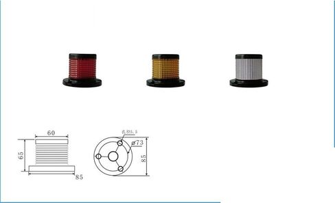 Monolayer 1 Color Tower Type 24V Often Bright with Buzzer LED Indicator Light Machine Tool Warning lamp in Saudi Arabia