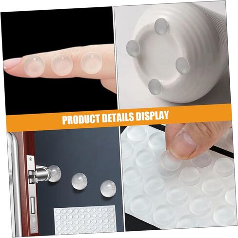 ULTECHNOVO Bumpers for Cabinet Doors Particles Self Adhesive Dampening Pads for Noise Reduction and Shock Absorption for Home Use Pets in Kuwait