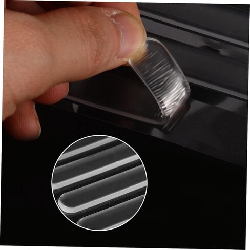 Vaguelly 1Bag Clear Cabinet Bumper Strips Non Slip Furniture for Door Protection Aesthetic Appeal Durable Collision Prevention in Saudi Arabia