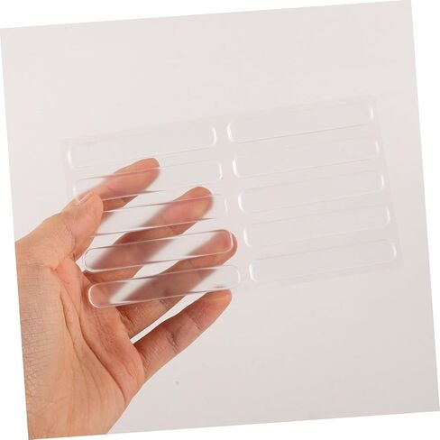 Vaguelly 1Bag Clear Cabinet Bumper Strips Non Slip Furniture for Door Protection Aesthetic Appeal Durable Collision Prevention in Saudi Arabia