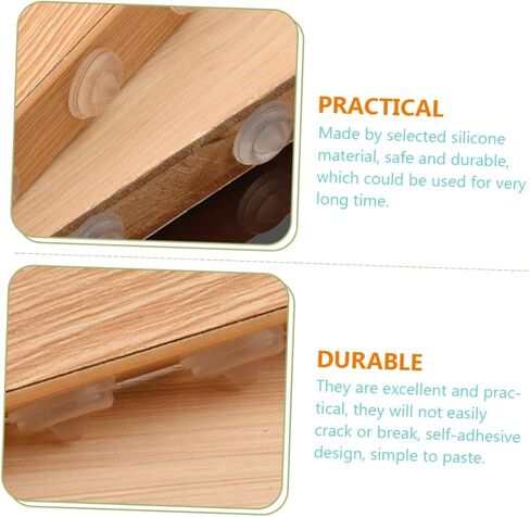 Lurrose 100Pcs Clear Bumper Pads Self Adhesive Furniture Protectors for Cabinets and Tops Noise Reduction Collision Durable and Easy to Use in Saudi Arabia