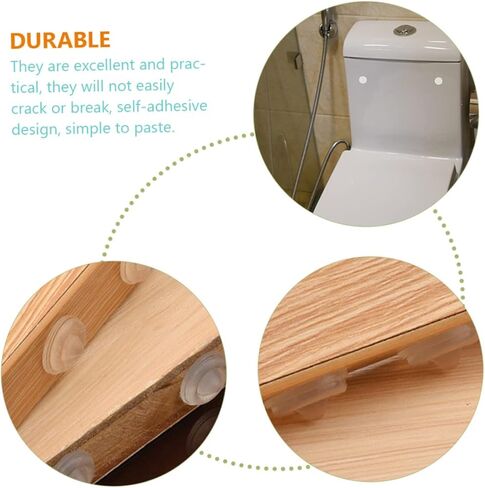 Lurrose 100Pcs Clear Bumper Pads Self Adhesive Furniture Protectors for Cabinets and Tops Noise Reduction Collision Durable and Easy to Use in Saudi Arabia