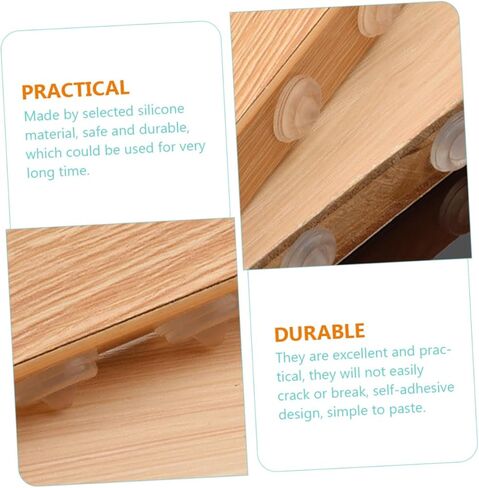 Lurrose 100Pcs Clear Bumper Pads Self Adhesive Furniture Protectors for Cabinets and Tops Noise Reduction Collision Durable and Easy to Use in Saudi Arabia
