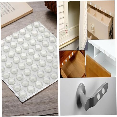 GANAZONO 192pcs Self-Adhesive Door Knob Bumpers Wall Adhesive Draft Stopper Door Edge Guard for in Saudi Arabia
