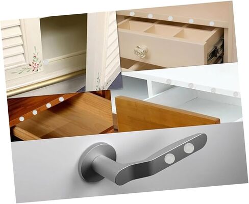 GANAZONO 192pcs Self-Adhesive Door Knob Bumpers Wall Adhesive Draft Stopper Door Edge Guard for in Saudi Arabia