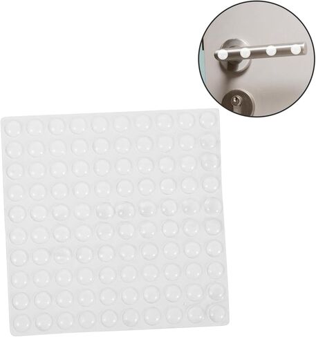 Balacoo 100Pcs Self Adhesive Bumper Pads Silicone Cabinet Bumpers for Furniture Protection Noise Dampening and Scratch Resistance for Doors in Saudi Arabia