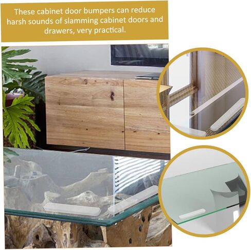 VILLCASE 30pcs Cabinet Door Bumpers Bumper Pads Glass Table Strips Double Sided Adhesive for Kitchen Hardware in Saudi Arabia