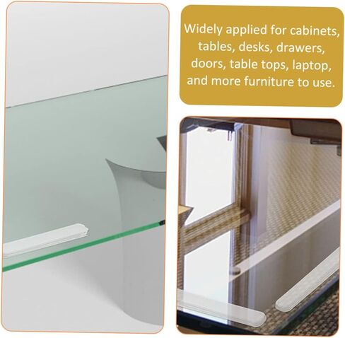 VILLCASE 30pcs Cabinet Door Bumpers Bumper Pads Glass Table Strips Double Sided Adhesive for Kitchen Hardware in Saudi Arabia