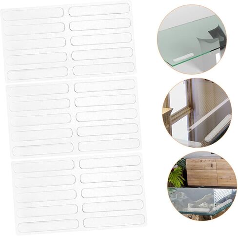 VILLCASE 30pcs Cabinet Door Bumpers Bumper Pads Glass Table Strips Double Sided Adhesive for Kitchen Hardware in Saudi Arabia