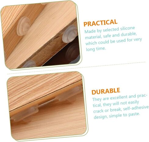 100 قطعة من POPETPOP، وسادات ممتصة للصدمات شفافة ذاتية اللصق، مصدات باب الخزانة الشفافة لحماية الأثاث غير المنزلق، سهلة التركيب، تقليل الضوضاء، الاصطدام in Kuwait