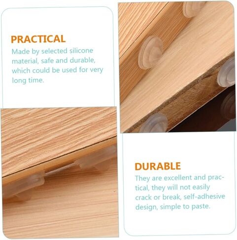 100 قطعة من POPETPOP، وسادات ممتصة للصدمات شفافة ذاتية اللصق، مصدات باب الخزانة الشفافة لحماية الأثاث غير المنزلق، سهلة التركيب، تقليل الضوضاء، الاصطدام in Kuwait