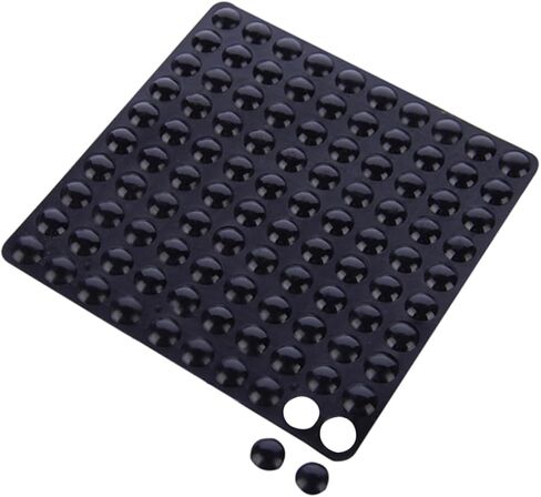 jojofuny 100Pcs Self Adhesive Bumper Pads for Noise Reduction Collision Protectors for Cabinets Doors and Handles Black Versatile Rubber Cushion Dots for Home Use in Saudi Arabia
