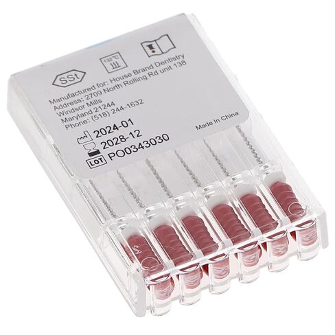 400212 HSB K-Files Flex-Type 21mm #55 Red Stainless Steel 6/Pk in Saudi Arabia