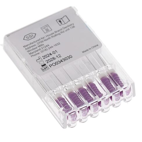400201 HSB K-Files Flex-Type 21mm #10 Purple Stainless Steel 6/Pk in Saudi Arabia