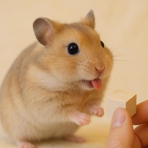 Chew Blocks Toys Balsa Wood Natural Chew Blocks for Hamster Chinchilla Guinea Pig,Molar Treats Snack for Small Animals Teeth Care for 16 Pack (40x40x40mm) in Kuwait