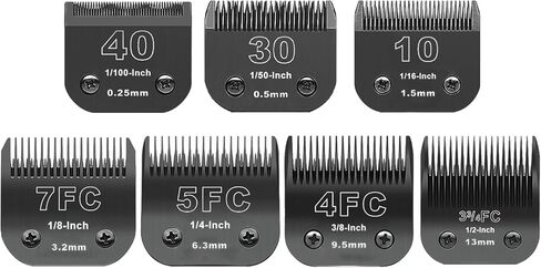 Size 8 1/2 Detachable Pet Dog Grooming Clipper Ceramic Blade,Compatible with Andis,Oster A5,Wahl KM10 Series Clippers,Cut Length 7/64"(2.8mm) in Saudi Arabia