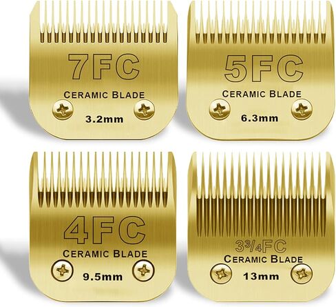 Size 8 1/2 Detachable Pet Dog Grooming Clipper Ceramic Blade,Compatible with Andis,Oster A5,Wahl KM10 Series Clippers,Cut Length 7/64"(2.8mm) in Saudi Arabia