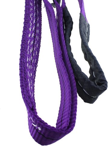 RLECS 2PCS 1 بوصة × 3.3Ft الأرجواني حزام الرافعات حمولة كبيرة الرافعات البوليستر رفع الرافعات للتعامل مع المعدات رفع رافعات عمل المحرك in Saudi Arabia