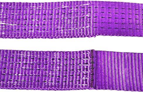 RLECS 2PCS 1 بوصة × 3.3Ft الأرجواني حزام الرافعات حمولة كبيرة الرافعات البوليستر رفع الرافعات للتعامل مع المعدات رفع رافعات عمل المحرك in Saudi Arabia