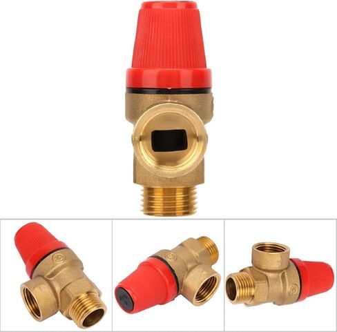 DN15 Safety Valve One Way Pressure Relief Valve Integrated Processing Relief Valve Water Heater Relief Valve Spring Safety Valve (3Bar DN15) in Saudi Arabia