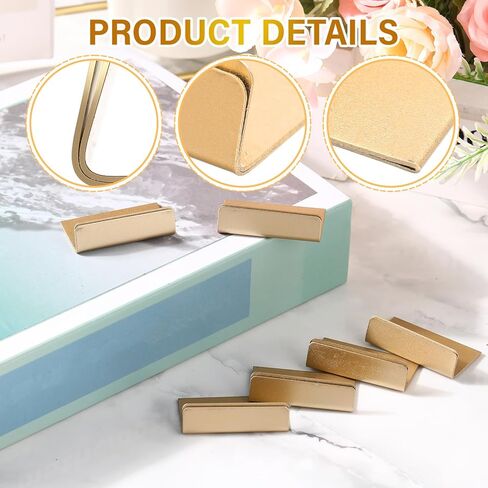 30 Pcs Place Card Holders Gold Vintage Finish Table Card Holder Table Number Stands Antique Small Signs for Display Price Tags, Food Signs, Reception Party Photo, Weddings Restaurants Favor in Saudi Arabia