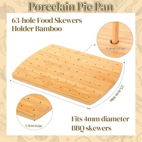 FoldTier 2 حزمة حامل سيخ طعام خشبي 63 فتحة من الخيزران الفاكهة كابوبس كوكتيل اختيار حامل المقبلات لوحة منحنية عرض موقف لمستلزمات تقديم الطعام في عيد الميلاد in Saudi Arabia