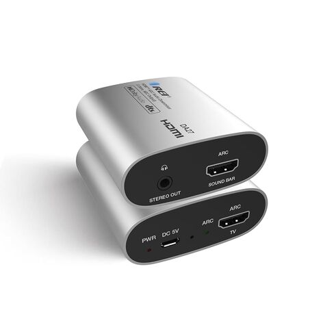 OREI DA27 HDMI ARC Audio Extractor & Downmixer - Dolby DTS 5.1 إلى 2-Channel Stereo Converter، HDMI ARC Pass-Through، مخرج تناظري 3.5 مم، التحكم في مستوى الصوت CEC لمكبرات الصوت، AVR (DA27) in Saudi Arabia
