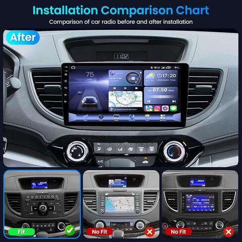 راديو سيارة لـ Honda CRV 2012-2016: 4Core Stereo Stereo Upgrade Wireless Carplay & Android Auto 1280 * 800 HD Touchscreen GPS Mavigation Bluetooth WiFi WiFi Camera Bluetooth FM in Kuwait