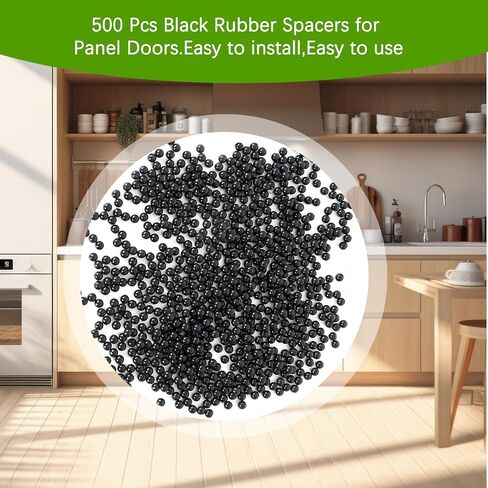 كرات مساحة لأبواب الخزانات المرتفعة، 500 قطعة من الكرة المطاطية تناسب أخدود 1/4 بوصة في قضبان وأبواب الخزانة، تحافظ على ألواح الأبواب الخشبية من التحرك حول التأرجح وإيقاف الخشخشة in Kuwait