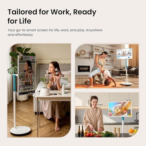 27 "لوحة Smart تم تصميمها باستخدام 2K 8MP Camera 8G+128G ، مراقبة اللمس الدوارة المحمولة مع عجلات صامتة للوقوع الحية ، اللياقة البدنية ، التعليم ، الطهي (محفوظات محمومة) in Saudi Arabia