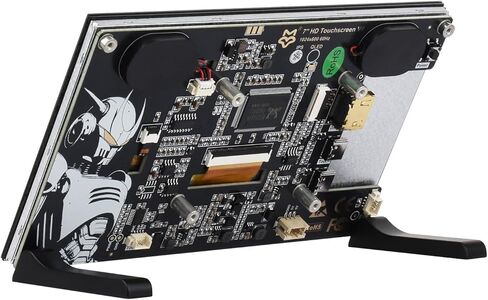 شاشة لمس تكاثفية عالية الدقة مقاس 7 بوصات من KLAYERS V4، متوافقة مع Raspberry Pi 5/4B/Pi Zero، دقة 1024 × 600، واجهة HDMI، Oprions للوحة IPS، دعم اللمس بخمس نقاط in Kuwait