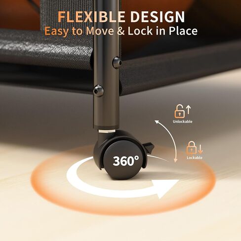 منظم معدات رياضية للجراج بعجلات - تخزين كرات المرآب بحبل مرن و6 خطافات - تخزين صالة الألعاب الرياضية المنزلية لكرة السلة وكرة القدم - رف تخزين خارجي لملعب المدرسة (أسود) in Kuwait