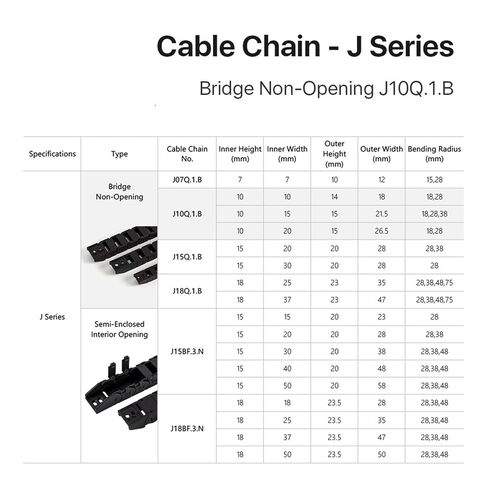 Cable Chain 10 * 10 10 * 15 10 * 20 mm 1M Non Snap-Open Plastic Towline Transmission Drag Chain Machine(28mm,10x15 mm) in Saudi Arabia