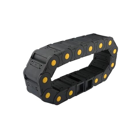 Cable Chains R55~R125 20x25 20x38 20x50 20x57 Non-Opening/Enclosd Plastic Towline 1m Length Yellow dot Enhancement for(75mm,20X38 MM_Non-Opening) in Saudi Arabia