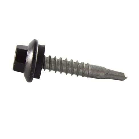 Metal Depot Orange Light Stone Purlin & Frame Screw #12 x 1-1/4 مثبت سقف ذاتي التنصت، غسالة EPDM، رأس سداسي 5/16، مسامير فولاذية كربونية مطلية 250 قطعة in Saudi Arabia