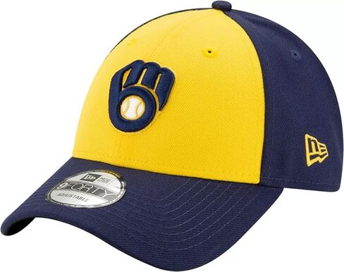 Milwaukee Brewers Yellow 9Forty The League Adjustable Hat in Saudi Arabia