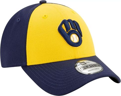 Milwaukee Brewers Yellow 9Forty The League Adjustable Hat in Saudi Arabia