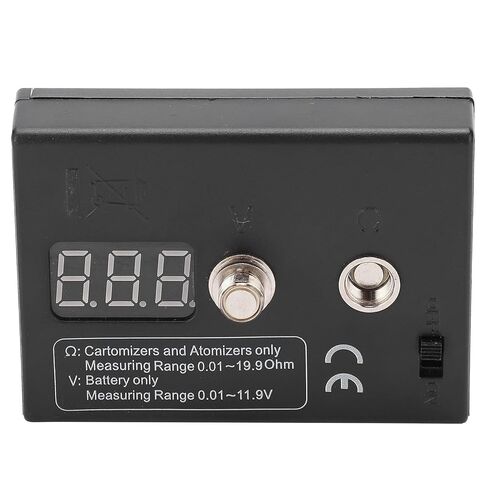 Resistance OHM Meter, ABS Coil Tester with Atomizer Resistance Test and Wire Burning Function, for EGO 510 808D M7 M8 and Other Thread Specifications in Saudi Arabia