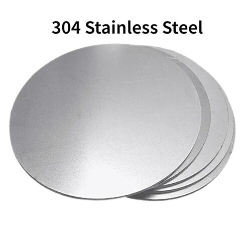 Metals Round Shee, Thickness 0.6/0.8/1/1.5/2/2.5/3/4/5mm 304 Stainless Steel Circular Flat-Plate Disk Sheet(36 * 2.5mm) in Saudi Arabia