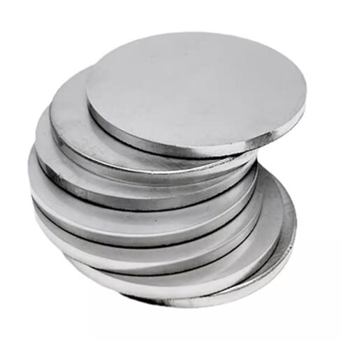 لوحة معدنية ، 1 قطعة ضياء 50 مللي متر-300 مللي متر 304 قرص مستدير من الفولاذ المقاوم للصدأ ، سمك 0.5 مللي متر ، 1 مللي متر ، 1.5 مللي متر ، 2 مللي متر ، 2.5 مللي متر ، 3 مللي متر ، 4 مللي متر ، 5 مللي متر ، in Kuwait