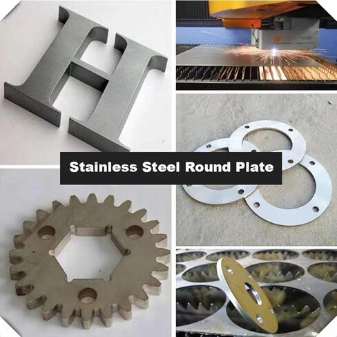 Metal Plate,Steel Plates,2pcs,2mm Thick Stainless Steel 304 Round Plate,Diameter 100mm, in Kuwait