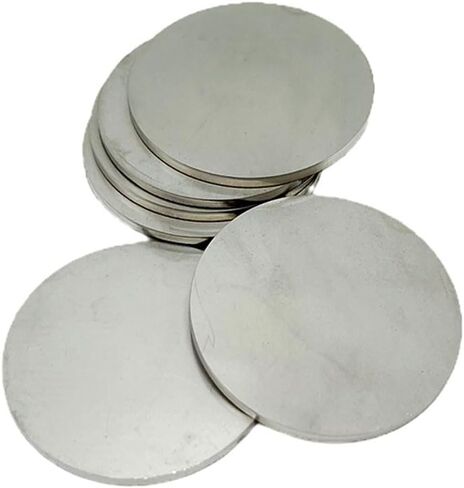 Metal Plate,Steel Plates,2pcs,2mm Thick Stainless Steel 304 Round Plate,Diameter 100mm, in Kuwait
